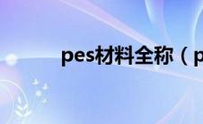 pes材料全称（pes是什么材料）