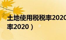 土地使用税税率2020税率表（土地使用税税率2020）