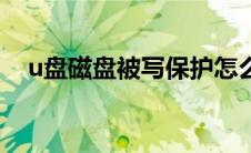 u盘磁盘被写保护怎么办（u盘怎么杀毒）