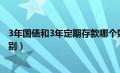 3年国债和3年定期存款哪个好（记账式国债和储蓄国债的区别）