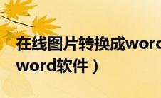 在线图片转换成word文档（在线图片转化为word软件）