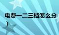 电费一二三档怎么分（居民阶梯电价收费标准）