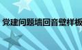 党建问题墙回音壁样板（问题墙回音壁内容）