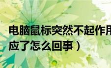 电脑鼠标突然不起作用了（电脑鼠标突然没反应了怎么回事）