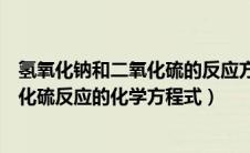 氢氧化钠和二氧化硫的反应方程式是什么（氢氧化钠与二氧化硫反应的化学方程式）