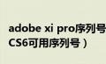 adobe xi pro序列号（AdobePremiereProCS6可用序列号）