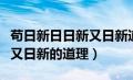 苟日新日日新又日新道理简短（苟日新日日新又日新的道理）