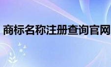 商标名称注册查询官网（商标名称注册查询）