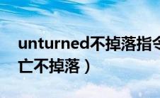 unturned不掉落指令（unturned怎么开死亡不掉落）