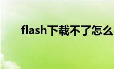 flash下载不了怎么办（flash下载不）