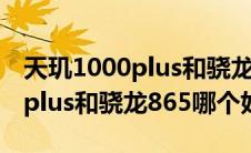 天玑1000plus和骁龙865的区别（天玑1000plus和骁龙865哪个好）