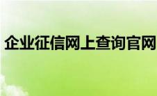 企业征信网上查询官网（企业征信网上查询）