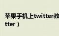 苹果手机上twitter教程（苹果手机如何上twitter）