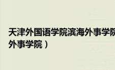 天津外国语学院滨海外事学院分数线（天津外国语学院滨海外事学院）