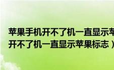 苹果手机开不了机一直显示苹果标志一闪一闪的（苹果手机开不了机一直显示苹果标志）