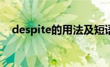 despite的用法及短语（despite的用法）