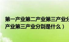 第一产业第二产业第三产业分别是什么意思（第一产业第二产业第三产业分别是什么）