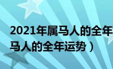 2021年属马人的全年运势卜易居（2021年属马人的全年运势）