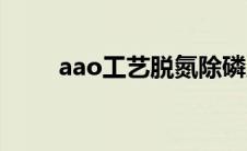 aao工艺脱氮除磷原理（aao工艺）