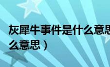 灰犀牛事件是什么意思含义（灰犀牛事件是什么意思）