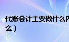 代账会计主要做什么内容（代账会计主要做什么）