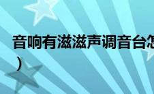 音响有滋滋声调音台怎么解决（音响有滋滋声）