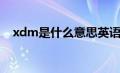 xdm是什么意思英语（xdm是什么意思）