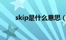 skip是什么意思（skp是什么意思）