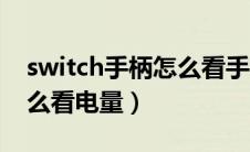 switch手柄怎么看手柄电量（switch手柄怎么看电量）