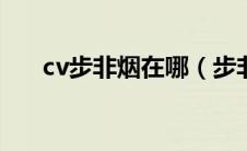 cv步非烟在哪（步非烟cv合集418部）