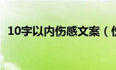 10字以内伤感文案（伤感短句子十字以内）