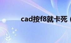 cad按f8就卡死（cad按f8会卡）