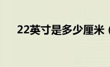 22英寸是多少厘米（22寸是多少厘米）