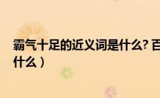 霸气十足的近义词是什么? 百度网盘（霸气十足的近义词是什么）