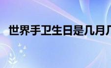 世界手卫生日是几月几日（世界手卫生日）