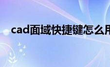 cad面域快捷键怎么用（cad面域快捷键）