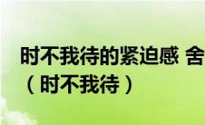 时不我待的紧迫感 舍我其谁的责任感 使命感（时不我待）