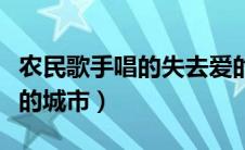 农民歌手唱的失去爱的城市（农民工唱失去爱的城市）