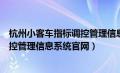 杭州小客车指标调控管理信息系统网址（杭州小客车指标调控管理信息系统官网）