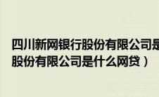 四川新网银行股份有限公司是什么网贷类型（四川新网银行股份有限公司是什么网贷）