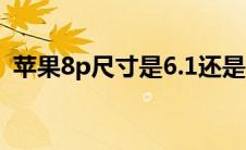 苹果8p尺寸是6.1还是5.8呢（苹果8p尺寸）