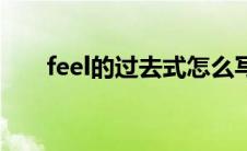 feel的过去式怎么写（feel的过去式）