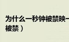 为什么一秒钟被禁映一年（电影一秒钟为什么被禁）