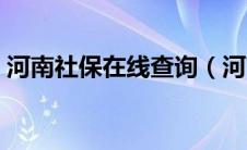 河南社保在线查询（河南社保网上查询系统）