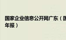 国家企业信息公开网广东（国家企业信用信息公示系统广东年报）