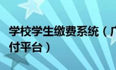 学校学生缴费系统（广东省财政厅公共服务支付平台）