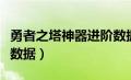 勇者之塔神器进阶数据表（勇者之塔神器进阶数据）