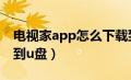 电视家app怎么下载到u盘（电视家tv版下载到u盘）