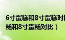 6寸蛋糕和8寸蛋糕对比配料相差多少（6寸蛋糕和8寸蛋糕对比）