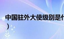 中国驻外大使级别是什么（中国驻外大使级别）